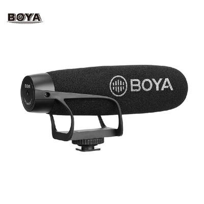 

BOYA BY-BM2021 Lightweight Super Cardioid Video Shotgun Microphone for Smartphone DSLR Cameras Camcorders PC Audio Recording