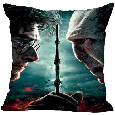 

Harry Potter Pillow Cover Bedroom Home Office Decorative Pillowcase Square Zipper Pillow Cases Satin Soft No Fade 35x35CM 35x35CM 35x35CM