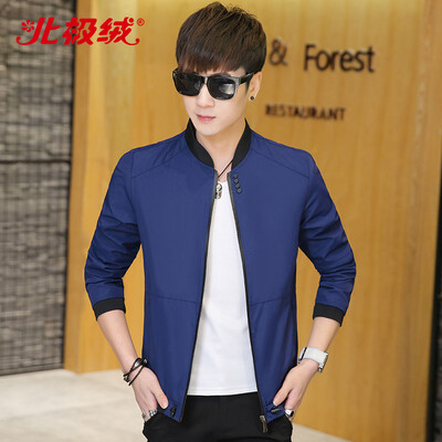 

Arctic velvet Bejirong jacket mens jacket 2019 spring new youth thin section Korean casual jacket mens baseball uniform 6707 blue 2XL