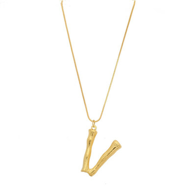 

NeillieN Letter necklace European&American exaggerated fashion necklace 26 capital English letter necklace Pendant torque