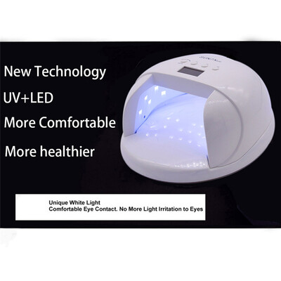 

60W UV LED Nail Lamp Double Light Source Quick Dry Gel Polish Curing Lighting Nails Dryer Machine for Fingernail Toenail