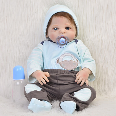 

Hot Sale 19 48 cm Reborn Baby Doll Full Body Silicone Lifelike Fashion Baby Toy Doll For Wholesale Kid Christmas Gifts
