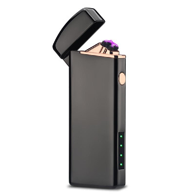 

Dual Arc Electronic Cigarette Lighter USB Metal Rechargeable Windproof Flameless Electric Lighters Plasma Cigar Lighter