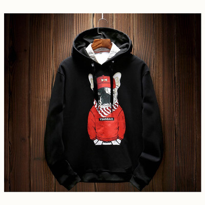

Best-selling sweater mens autumn new hoodie Korean version of the hood loose plus fertilizer  trend early autumn coat