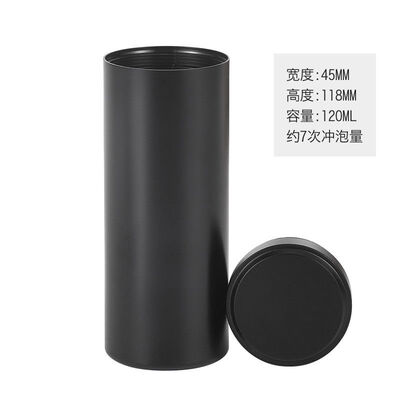 

Small Screw Cap Airtight Matcha Canister Tea Powder Caddy Container 120ml Black