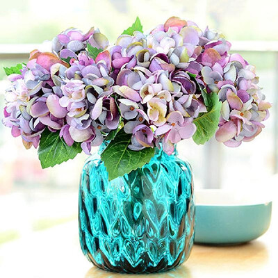 

Artificial flower fake flower single sea shell hydrangea flower arrangement small orange wine red wedding home decoration desktop