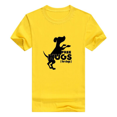 

Free Hugs For Dogs Vneck Tshirt Dog Shirt Mens t-Shirt Fashions Funny