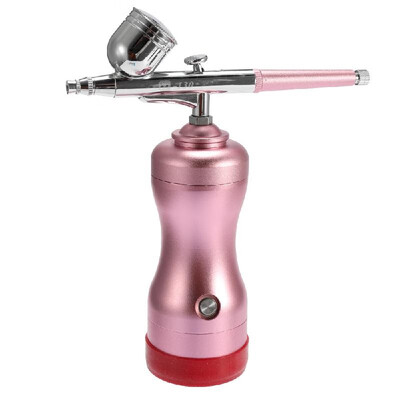 

Lightweight Mini Size Portable Beautiful Airbrush Set Small Spray Pump Pen Set Air Compressor Kit for Art Painting Tattoo Craft Ca