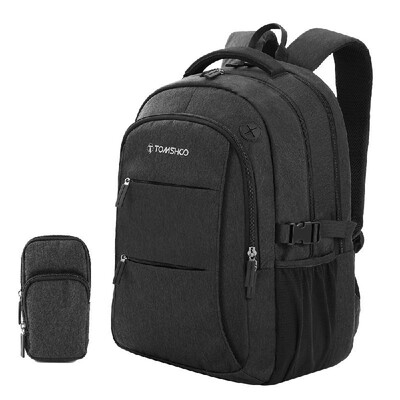 

TOMSHOO Travel Backpack Business Anti Theft Shockproof Laptop Backpack with Cell Phone Pocket for Men Women Breathable College S