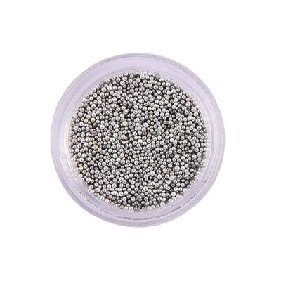 

1Box Steel glitter Beads Nail Metal 3D polishing for Nails Art Round Manicure 12 colors