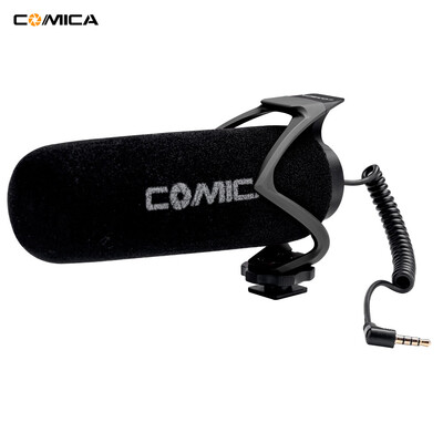 

COMICA CVM-V30 LITE Microphone with Super-cardioid Polar Pattern Cold-shoe Design Condenser MIC for Smartphone Camera Red