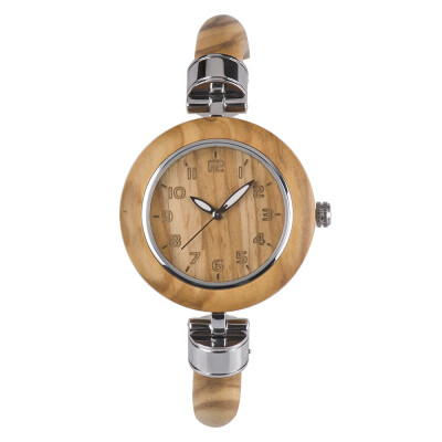 

BEWELL ZS-W151A Women Wood Watch Quartz Movement Vintage Casual Bracelet Bangle Wrist Watch