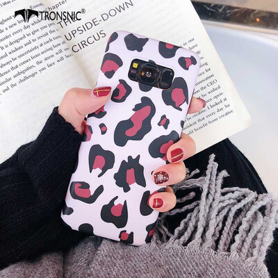 

Tronsnic Leopard Fashion Phone Case for Samsung Galaxy S9 S9 Plus Soft Case Luxury Covers Yellow Gold Pink