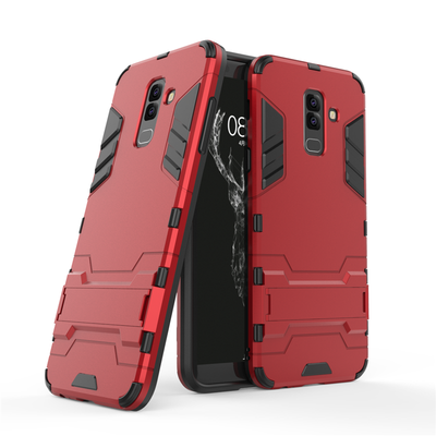 

Goowiiz Phone Case For Samsung Galaxy A6A6 PlusA8 StarA9 StarJ2 Pro 2018 Armor PCTPU Silicone Hard Bracket Double Protection