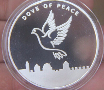 

40MM Dove of PEACE JERUSALEM Isreal palestine islamic Souvenir Coin medal