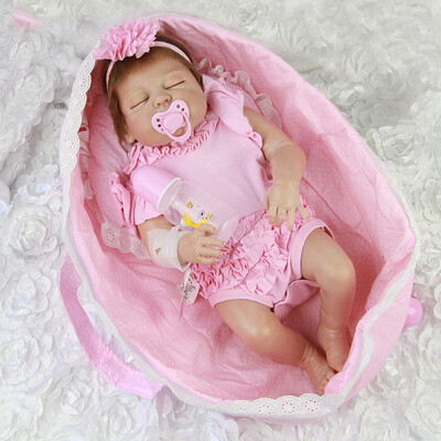 

Collectible 23 57 cm Reborn Baby Boy Doll Whole Silicone Body Realistic Lifelike Baby Doll Toy For Kid Birthday Christmas Gift