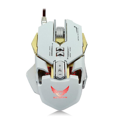 

ZERODATE X300GY USB Wired Competitive Gaming Mouse Mechanical Game Mice Adjustable 3200DPI 7 Programmable Buttons LED Lighting Eff