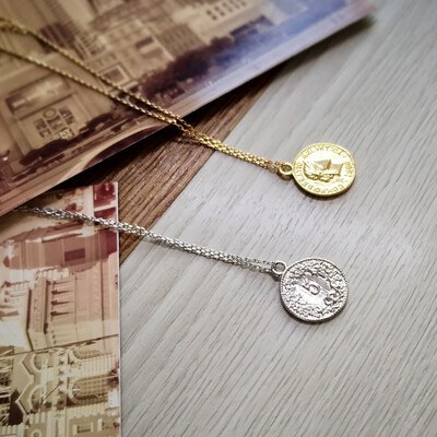 

NeillieN European&American necklace new fashion necklace metal gold coin necklace coin pendant coin clavicle chain torque