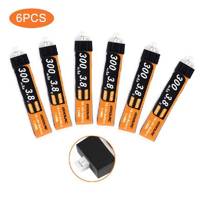 

6PCS GoolRC 38V 300mAh 30C Lipo Upgrade Battery for FPV RC Racing Drone