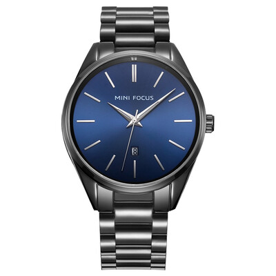 

BOFUTE Male Watches Business Watch Japanese Movement Luminous Calendar Waterproof Metal Strap 0050G