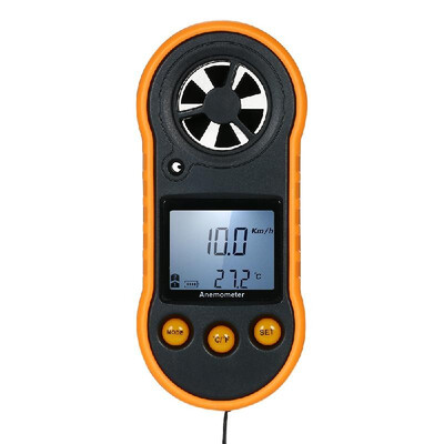 

Mini Digital Anemometer Thermometer Handheld Anemometro Pocket Wind Speed Meter Air Velocity Temperature Tester Backlight LCD with