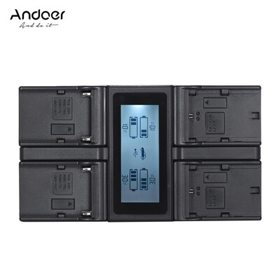 

Andoer NP-FZ100 4-Channel LCD Camera Battery Charger for Sony A7III A9 A7RIII A7SIII with DC Car Charger