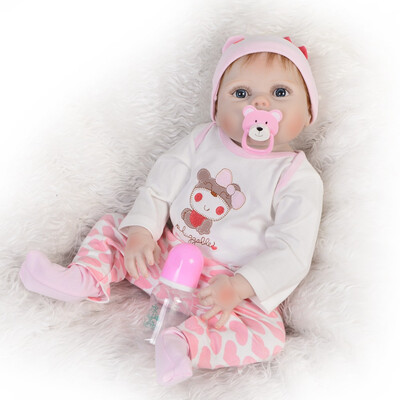 

Handmade 23 Inch Reborn Baby Girl Doll 57 cm Full Body Silicone Realistic Doll Baby Toy For Kids Birthday Gift Shower Toy
