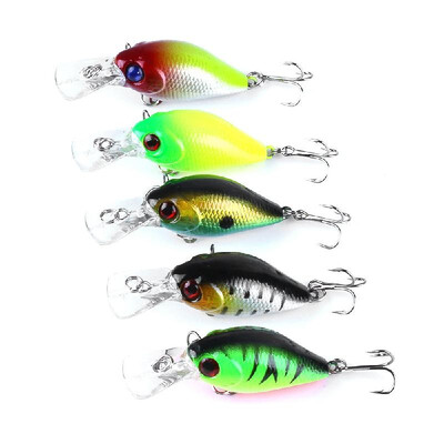 

5PC 5cm42g Fishing Lure Kit Floating Artificial Bait Crankbait Set Treble Hook Set Swim Bait with Fishing Tackle Box