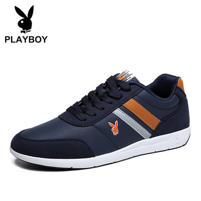 

Playboy PLAYBOY sports running casual shoes mens belt with non-slip wild DS65065 dark blue 44