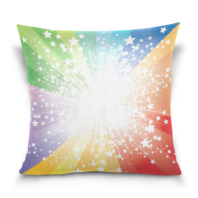 

ALAZA 16 X 16 inch Pillow Case Decorative Cushion Cover Stars Burst Pattern Pattern Pillowcase