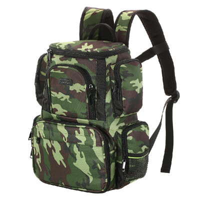 

Lixada Fishing Tackle Bag Backpack Fishing Lures Bait Box Storage Bag with 4 Fishing Tackle Boxes