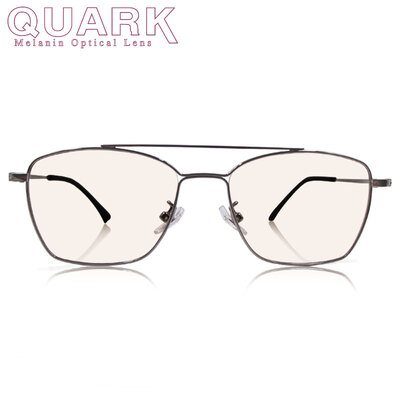 

US patent QUARK black pigmentation dry eye beta titanium silver frame 19 years new male polygon pilot playing mobile goggles 6813-C2