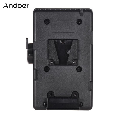 

Andoer V Mount V-Lock Battery Plate Adapter Power Supply System D-tap Connector W Clamp for Sony Camera BP Battery