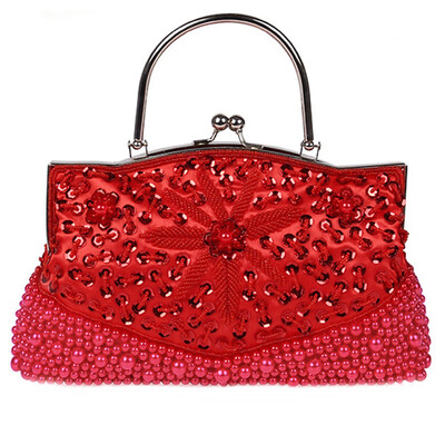 

Elegant Beaded Sequin Design Women Wedding Handbags Small Shoulder Bag for Party Wedding Women Purse Wallet