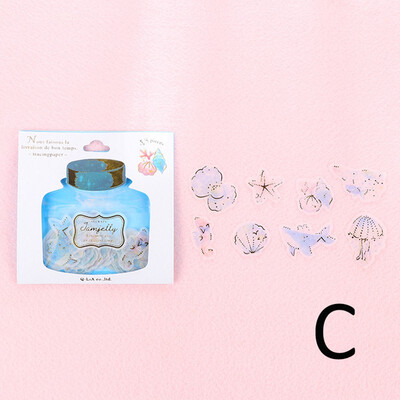 

48Pcslot PVC Mohamm Drifting Bottles Diary Journal Stickers Flakes Scrapbooking Japanese Stationery Teacher School Supplies