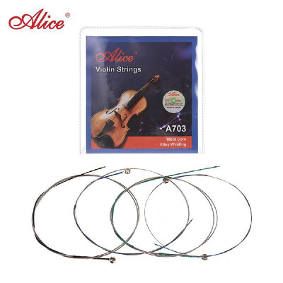 

Alice A703 Universal Full Set E-A-D-G Violin Fiddle Strings Steel Core Alloy Winding
