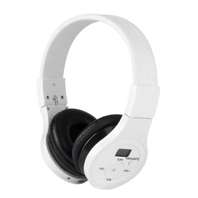 

HRD-391 Wireless Bluetooth Headset Portable Music Earphone Wired Headphones FM Radio AUX IN with LCD Display