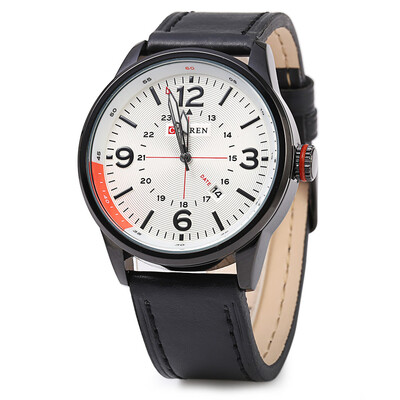 

CURREN 8215 Business Style Male Quartz Watch with Date Showing