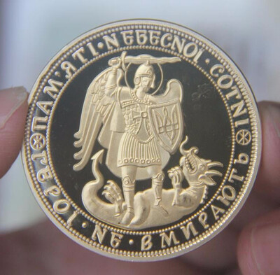 

40mm Ukraine Heros do not die Euromaidan Kiev Gold Plated Souvenir Coin Medal