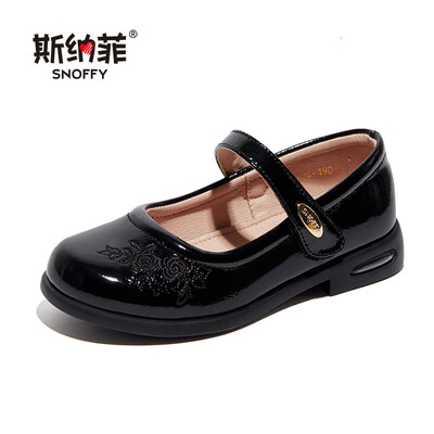 

Snaf childrens shoes girls shoes 2019 spring&autumn new shoes students girls baby childrens shoes princess shoes 19624 black 31