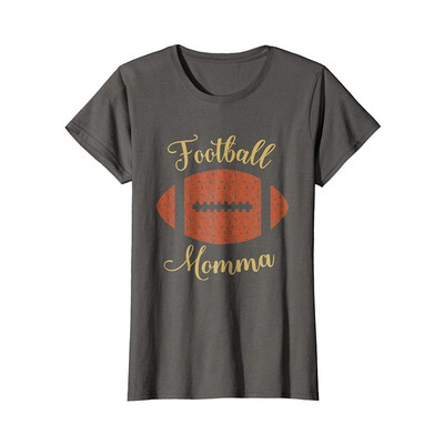 

Football Momma T-Shirt American Football Player Mom Tee