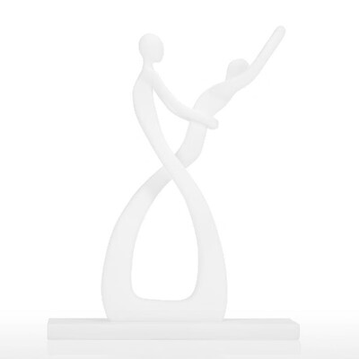 

Dancing Together Embrace 3D Printed Sculpture Modern Decorative Sculpture Figurine Collection Dance Ornament Couple Dance