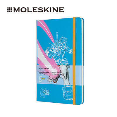 

MOLESKINE Gundam Mobile Suit Notebook Handbook Stationery Special Edition Hardface Horizontal Large Notepad Sky Blue 2046