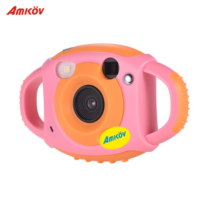 

Amkov Cute Digital Video Camera Max 5 Mega Pixels Built-in Lithium Battery Christmas Gift New Year Present for Kids Children Boys