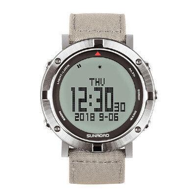 

Men Outdoor Digital Sports Wrist Watch Heart Rate Monitor Pedometer Watch 5ATM Waterproof with Nylon Band