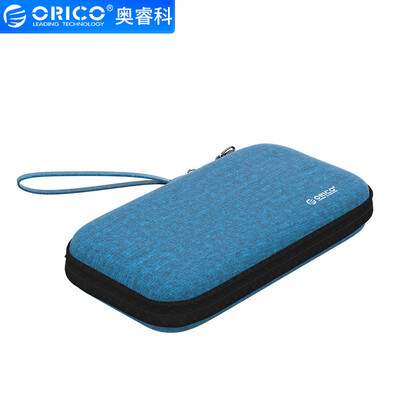 

ORICO 25-inch mobile hard disk protection bag portable shockproof digital storage bag Oxford cloth wear-resistant multifunctional protective cover box blue PH-D2