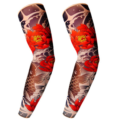 

SolarStorm summer outdoor sunscreen refreshing breathable tattoo sleeves flower arm tattoos ice cool sleeves men&women riding comfortable armband sleeves sports super elastic wristband ghost make