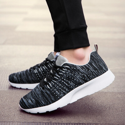 

Delgado light men&women couples extra large code Korean version of the trend sports&leisure net shoes black&white 40