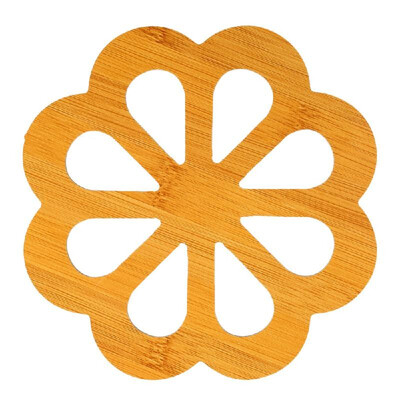 

Heat Insulation Mat Bamboo Wood Insulation Mat Heat Resistant Trivet Mat Hot Pot Holder Cute Table Mat 57"57"018