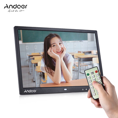 

Andoer 15" TFT LED Digital Photo Frame Screen Desktop Album Display Image 1080P MP4 Video MP3 Audio TXT eBook Clock Calendar 1280